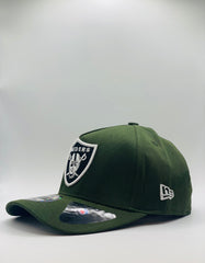 Las Vegas Raiders khaki green and Precision 9FORTY A-Frame Snapback 1.7