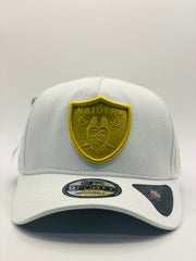 Las Vegas Raiders white and Gold Precision 9FORTY A-Frame Snapback 1.17