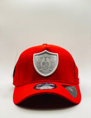 Las Vegas Raiders Red and Sliver Precision 9FORTY A-Frame Snapback 1.20