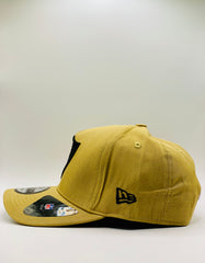 Las Vegas Raiders Warm Beige and a solid Black Precision 9FORTY A-Frame Snapback 1.24