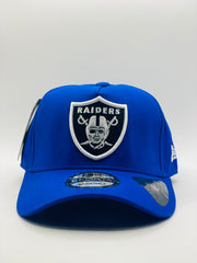 Las Vegas Raiders Blue and a white/Black Precision 9FORTY A-Frame Snapback 1.2