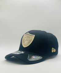 Las Vegas Raiders Black and a Solid Gold Precision 9FORTY A-Frame Snapback 1.11