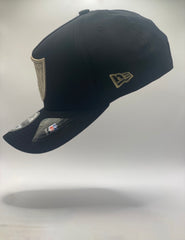 Las Vegas Raiders Black and a Solid Gold Precision 9FORTY A-Frame Snapback 1.11