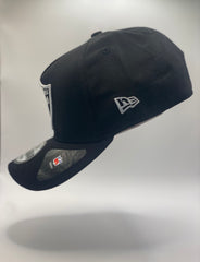 Las Vegas Raiders Black and Black White Precision 9FORTY A-Frame Snapback 1.14