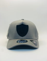 Las Vegas Raiders Grey and Solid Black Precision 9FORTY A-Frame Snapback 1.4