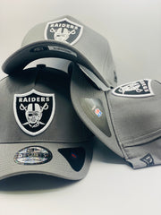 Las Vegas Raiders Grey and White/Black Precision 9FORTY A-Frame Snapback 1.6