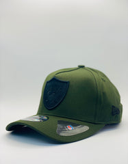 Las Vegas Raiders Khaki Green And Solid Black Precision 9FORTY A-Frame Snapback 1.9